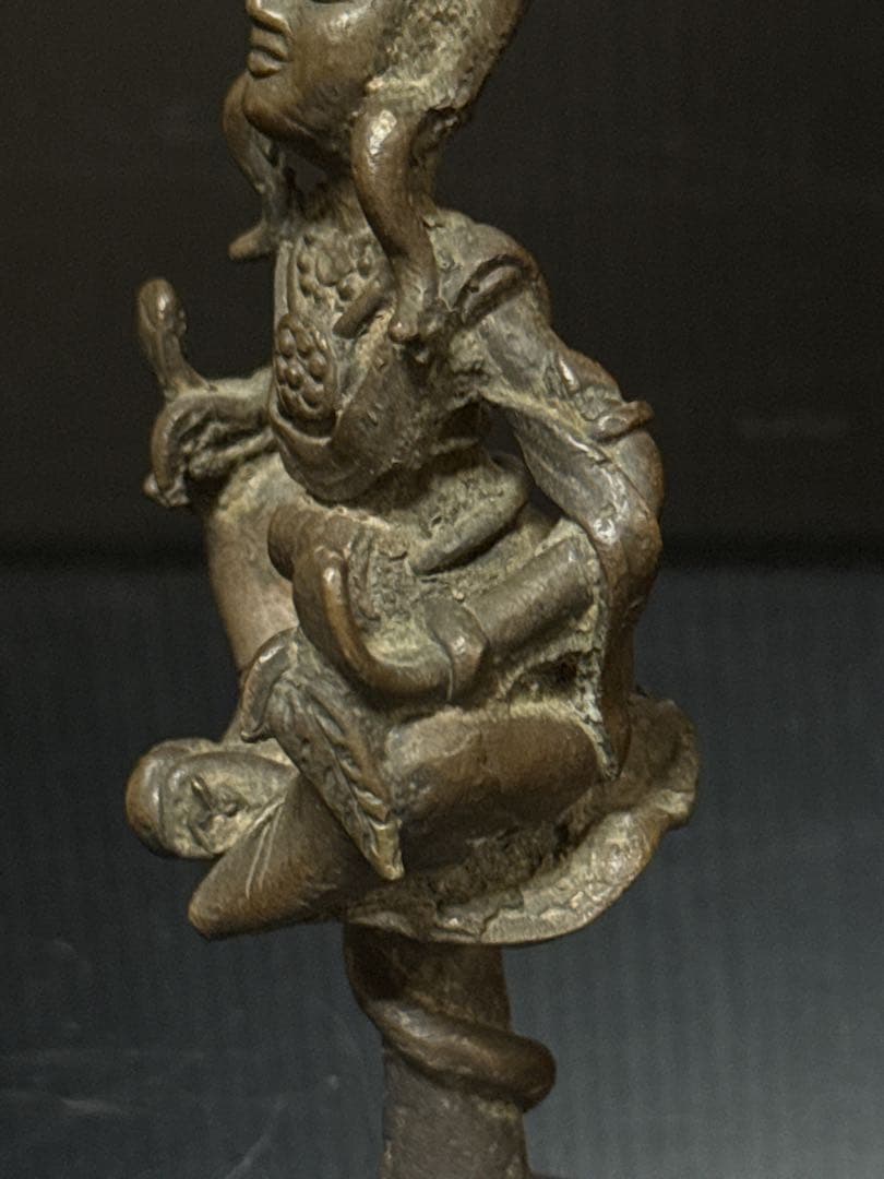 時代 古作 仏教美術 古銅 銅製 小乗仏教 菩薩 梵天像 仏像