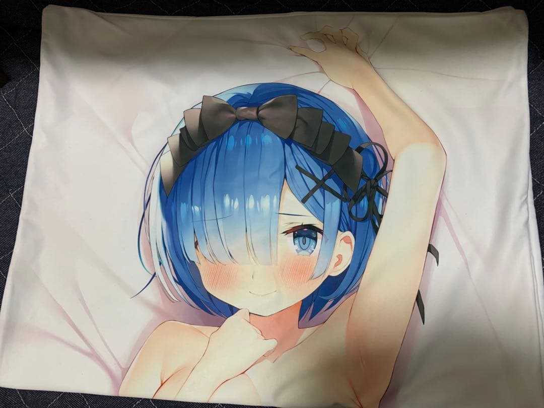 【最安値】 レム 抱き枕カバー 正規品 がおう まかろん大帝 ニット 黒タイツ