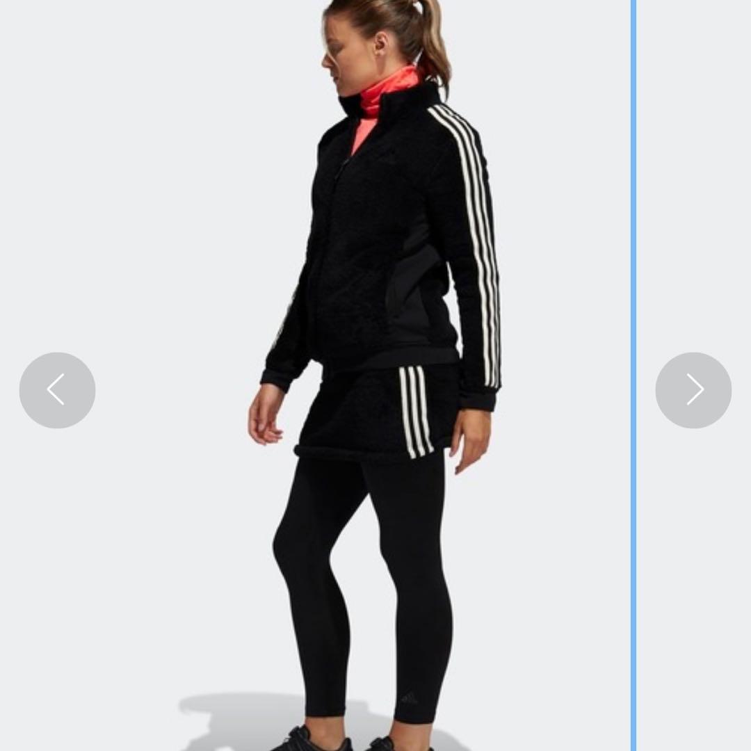【美品】adidas ボアフリース セットアップ 上下 2点セット ゴルフ 黒