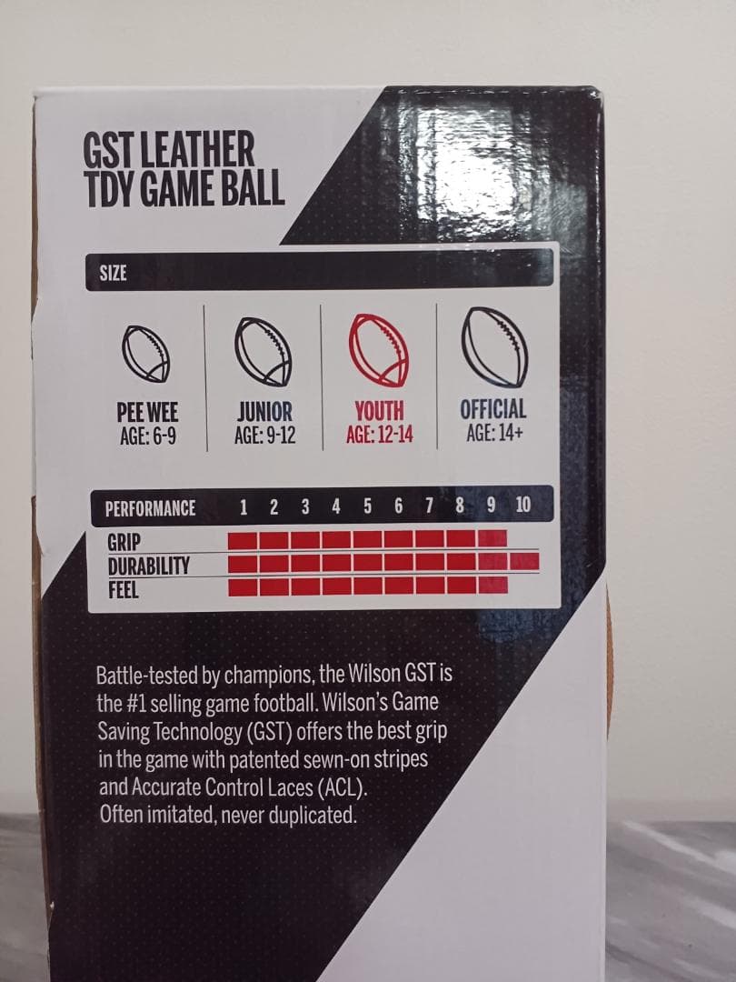 【新品】ウィルソンWilson フットボール GSTレザー（ユースサイズ）
