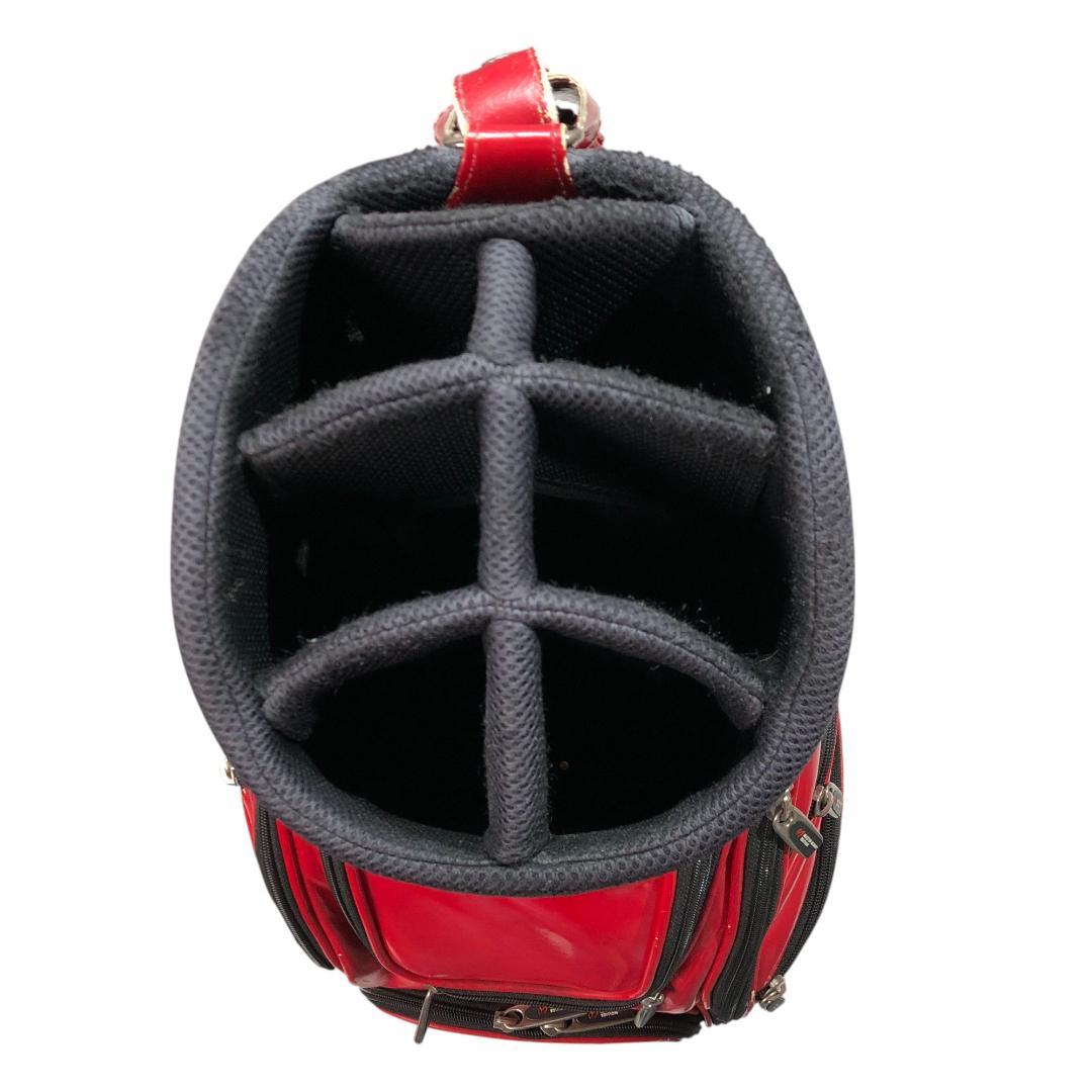 マスターバニーエディション フード付き キャディバッグ レッド ロゴ ゴルフ