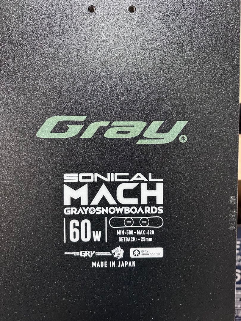 Gray sonical MACH 60W スノーボード
