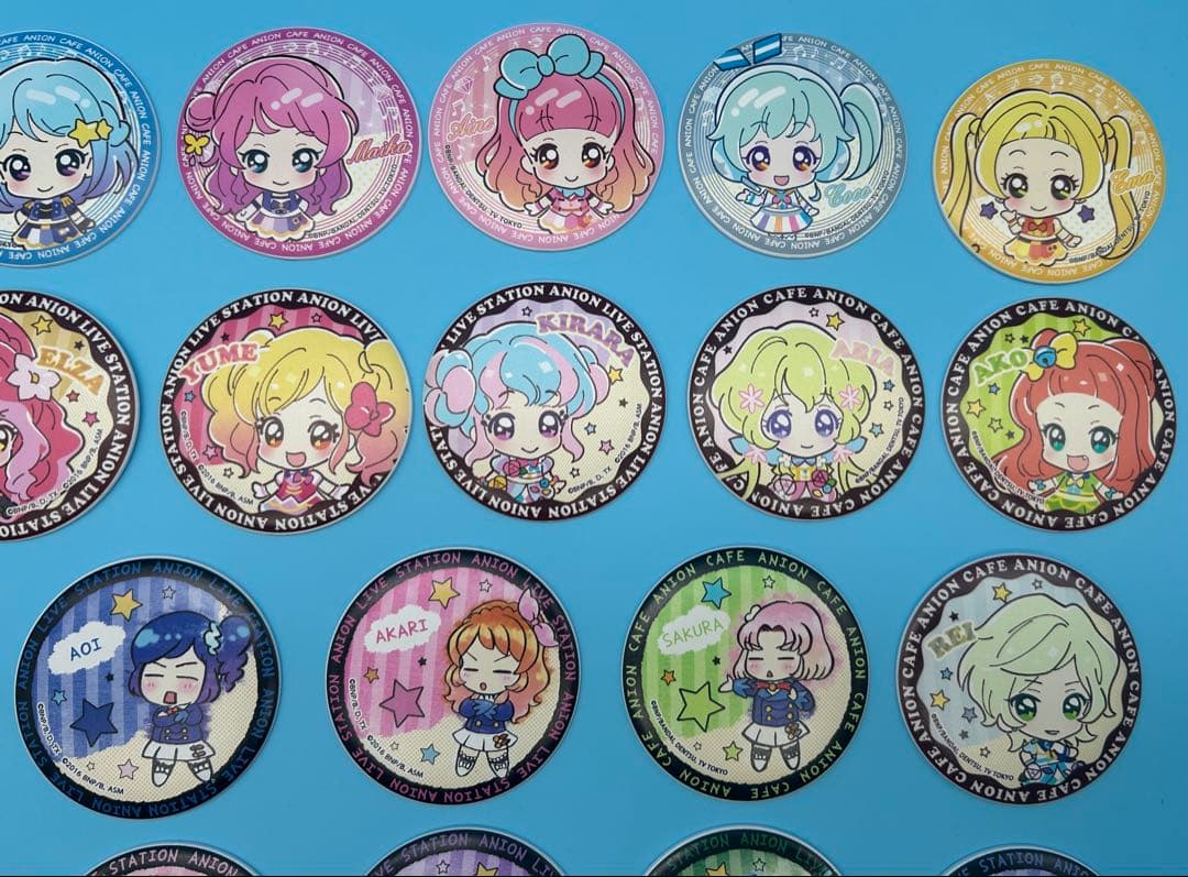 アイカツ アニON バッジ マグバッジ 缶バッジ いちご など 37個