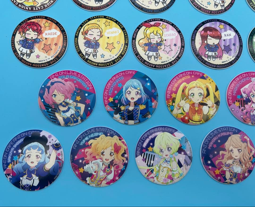 アイカツ アニON バッジ マグバッジ 缶バッジ いちご など 37個