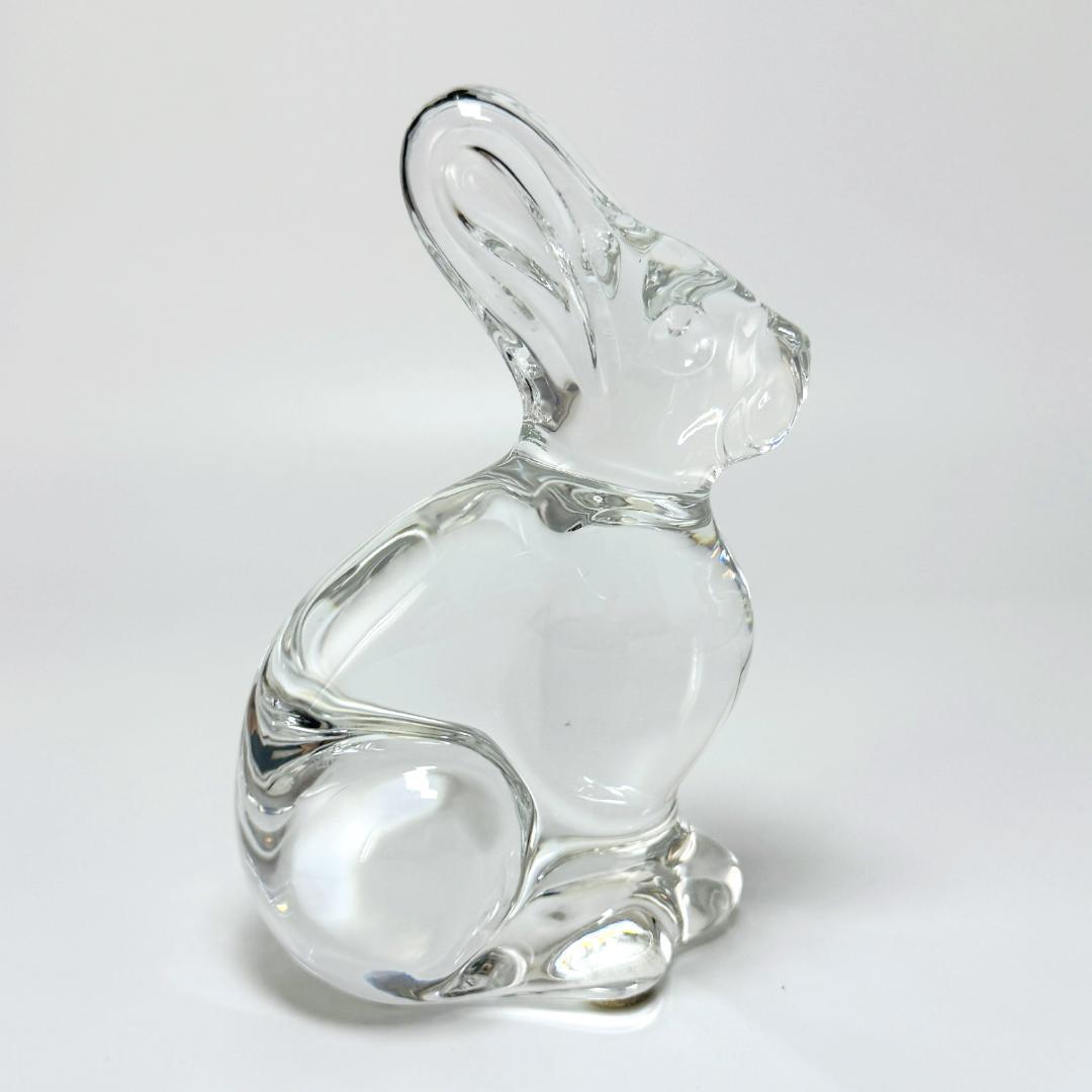 【バカラ】うさぎ 兎 動物 置物 インテリア★美品★幸運/開運