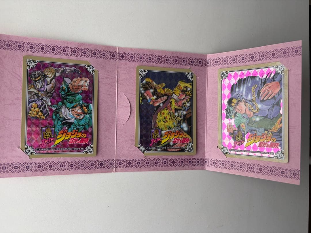 ジョジョの奇妙な冒険 キスミント　懸賞　カード3枚セット　超美品