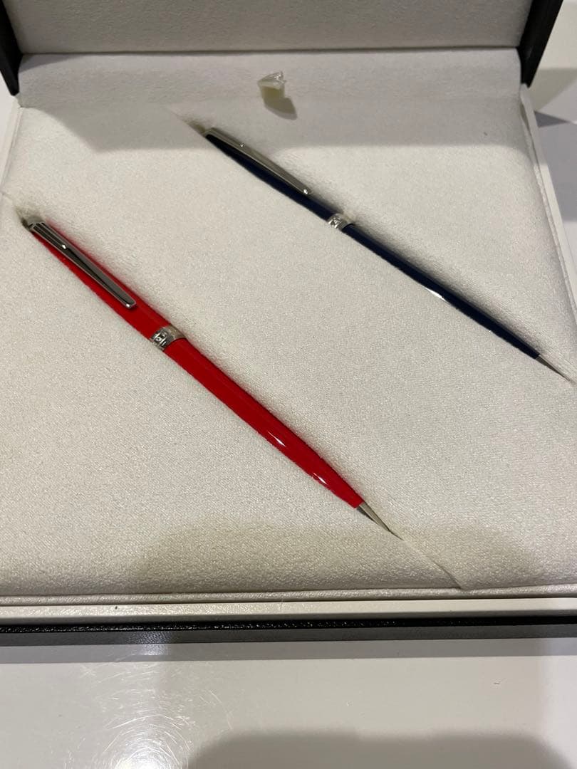 【新品・未使用】モンブラン　ボールペン　モデナレッド&ブルー　2本セット　箱付