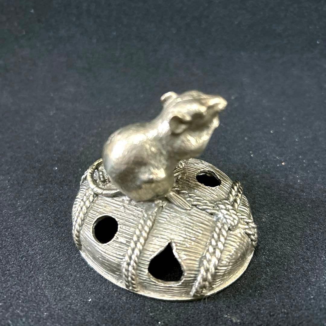 ・伝統工芸　高岡銅器　洋銀　香炉　須賀月芳　砂金袋　置物　インテリア　香道具