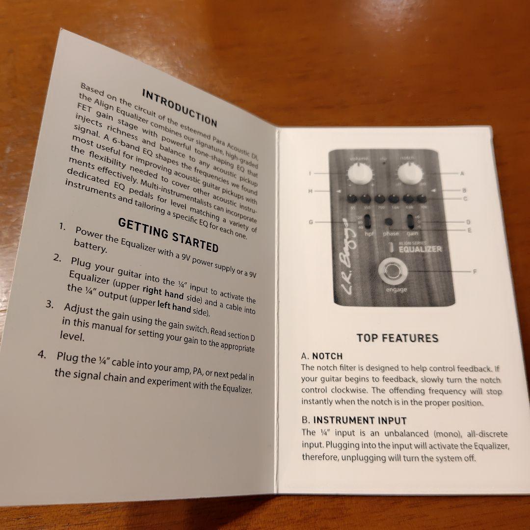 最安値送料込み　L.R.Baggs Align Series Equalizer