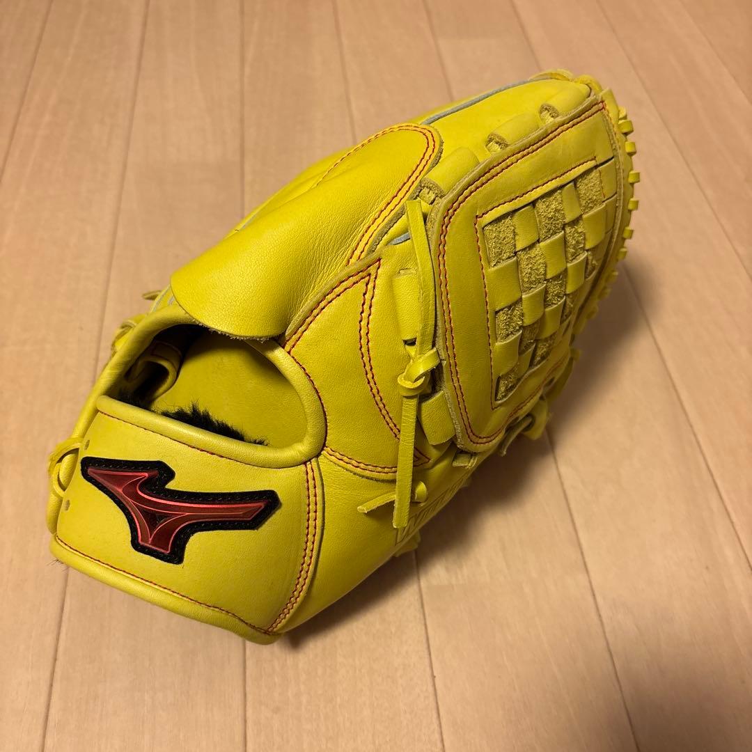 ミズノ 軟式野球グローブ イエロー