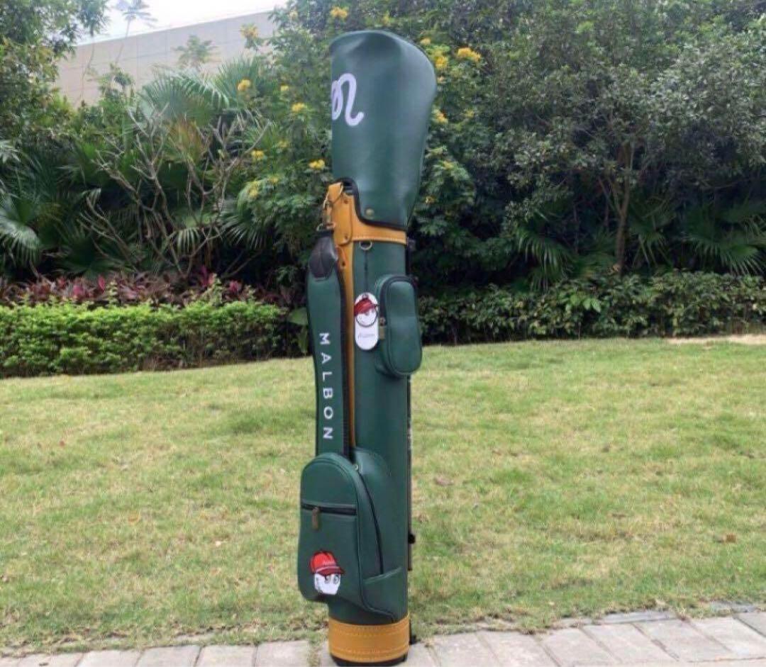 マルボンゴルフ ラウンドスタンドキャディバッグ セルフスタンドバッグ 緑