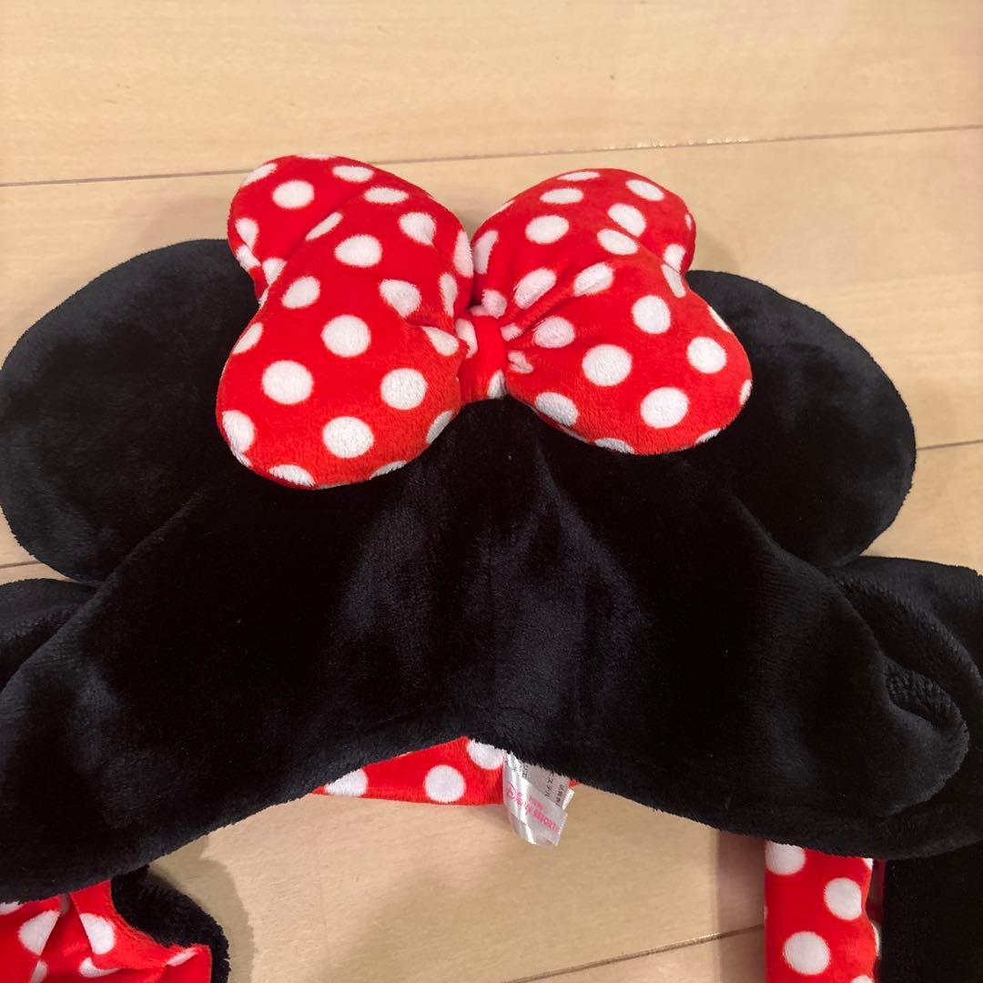 ミニーマウス マフラーキャップ ファンキャップ ディズニー ヘアピン セット