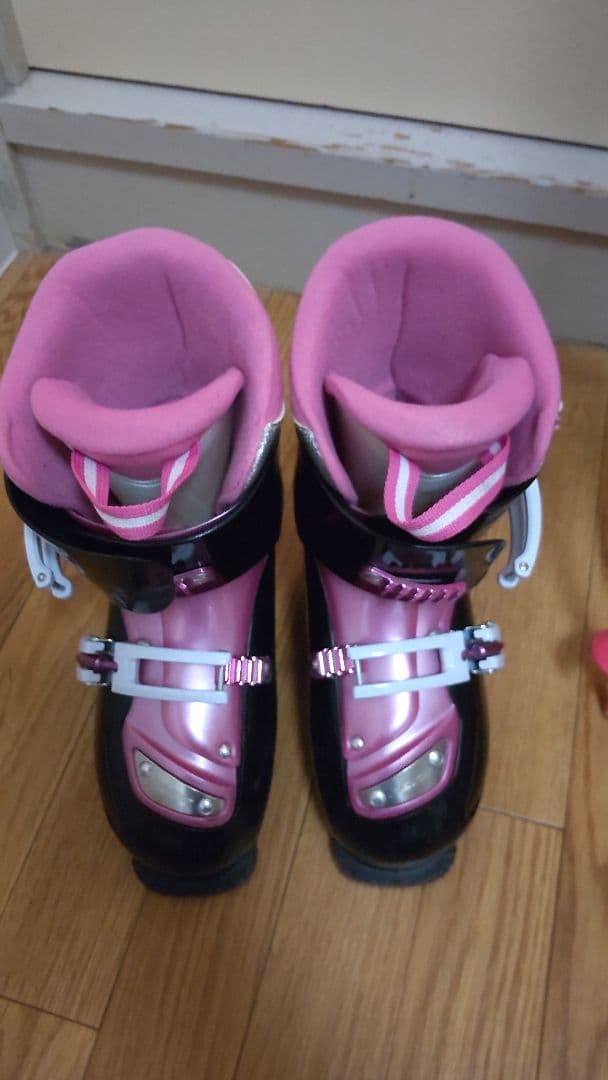 ハート/Hart　ジュニア用カービングスキー4点セット　板136/靴24　女子用