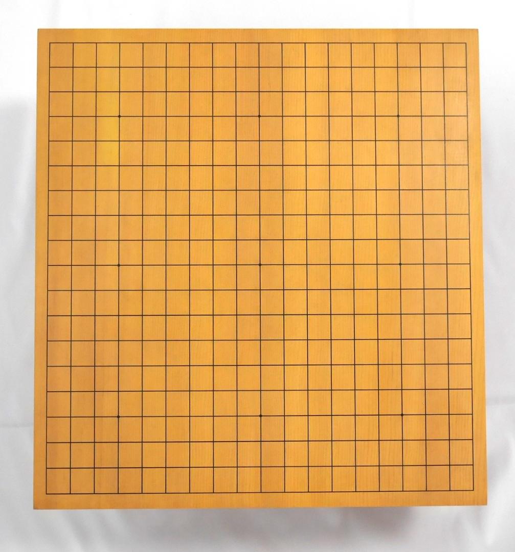 【2回使用】碁盤脚付 30号 19路盤 碁笥・碁石付き 新かや材製