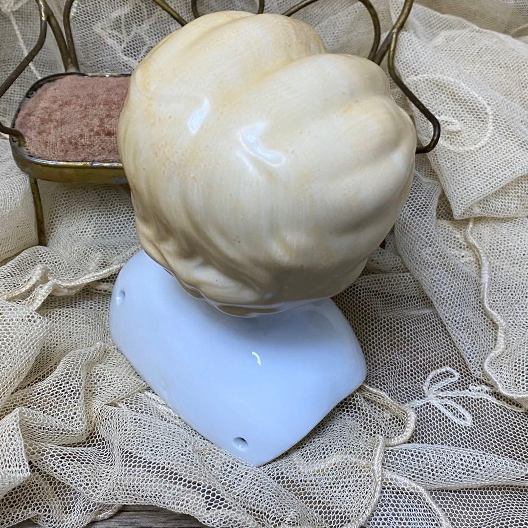 ドイツアンティーク チャイナヘッドドール 11cm ブロンド ヘッド