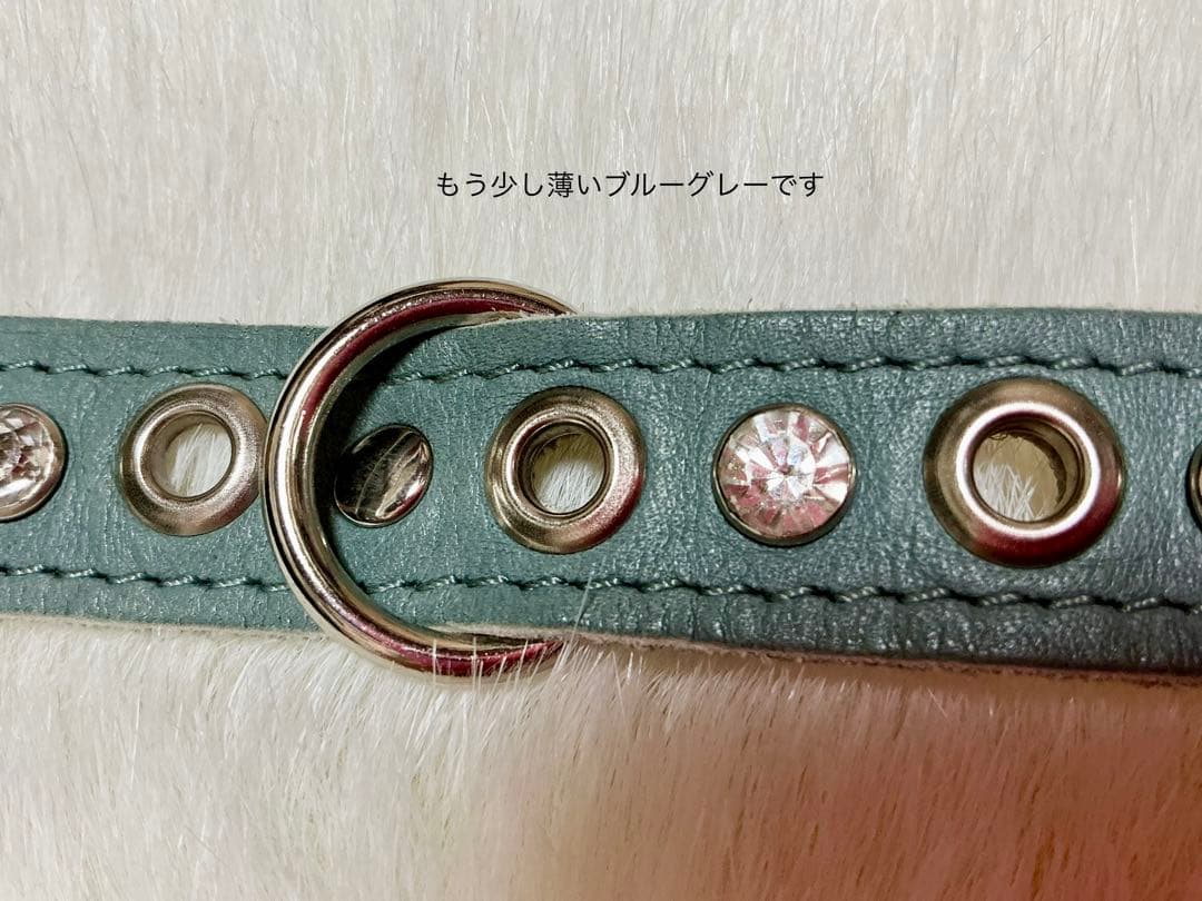 BUDDY BELT 3.5 ブルーグレーラインストーン付き