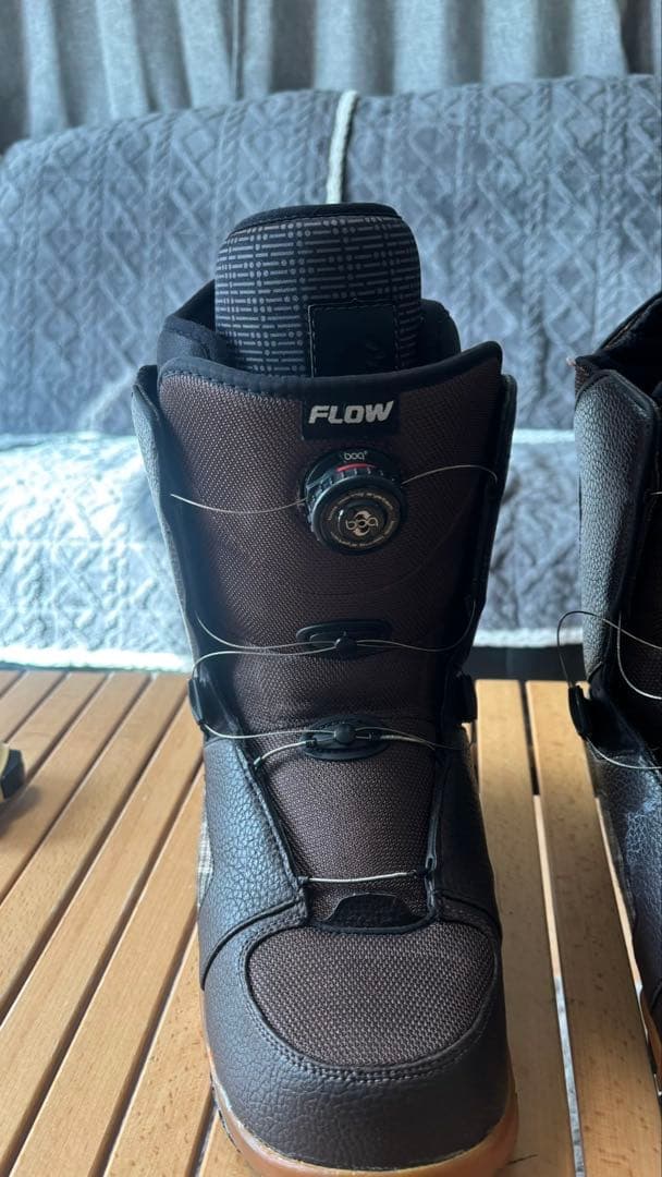 【使用感極少】FLOW RIVAL メンズ ブーツ29cm ボア（ダイヤル式）