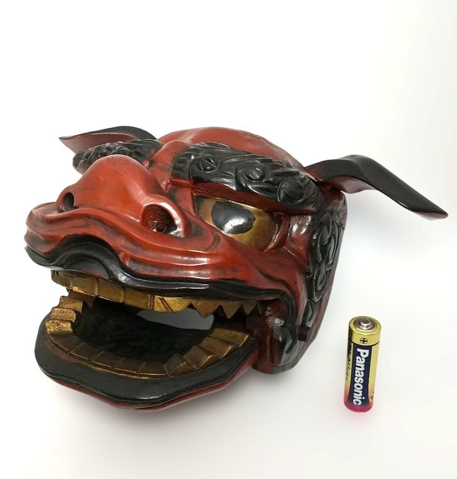 【希少な民芸品・美品】獅子頭 獅子舞