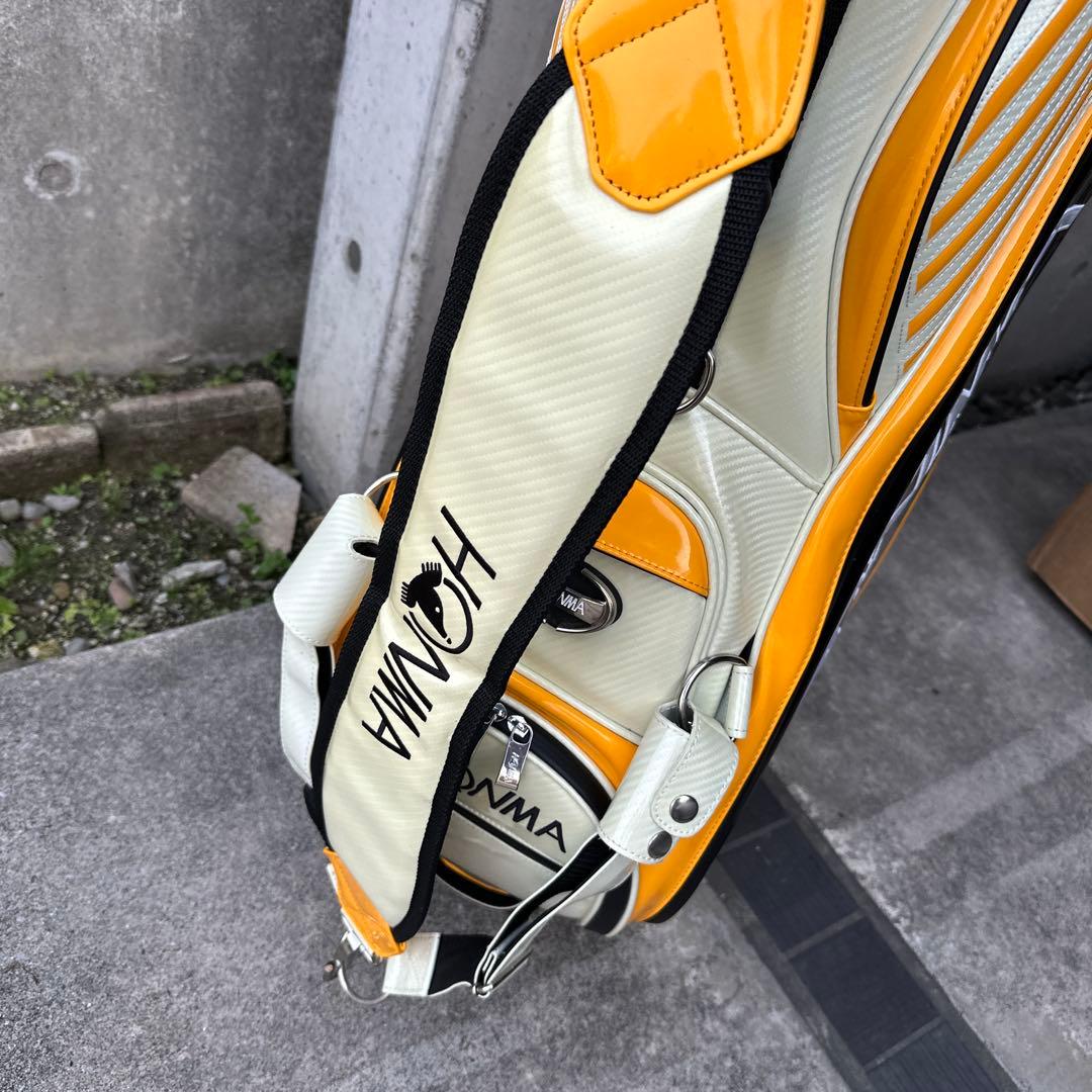 HONMA キャディバッグ ホワイト/イエロー
