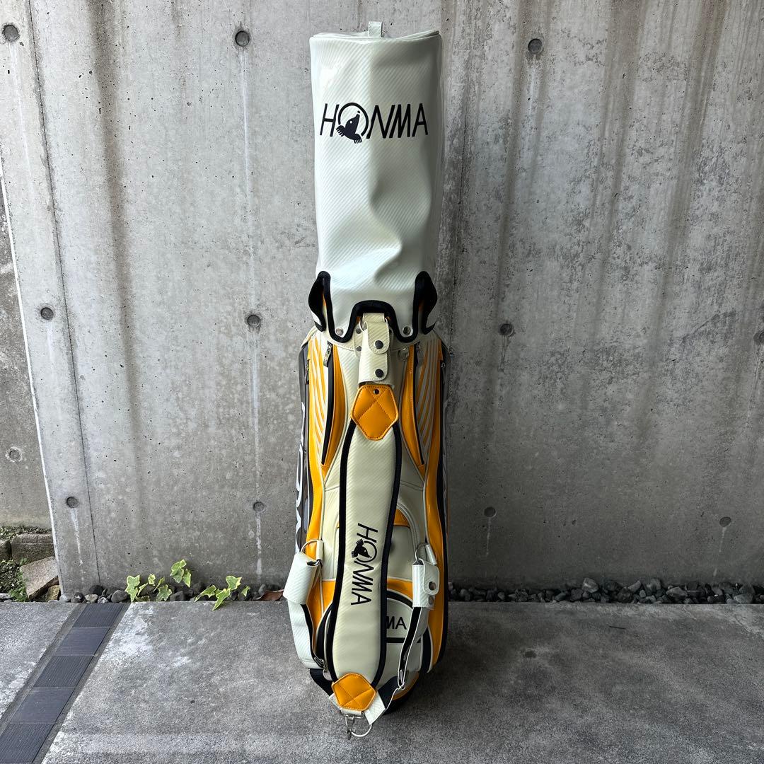 HONMA キャディバッグ ホワイト/イエロー