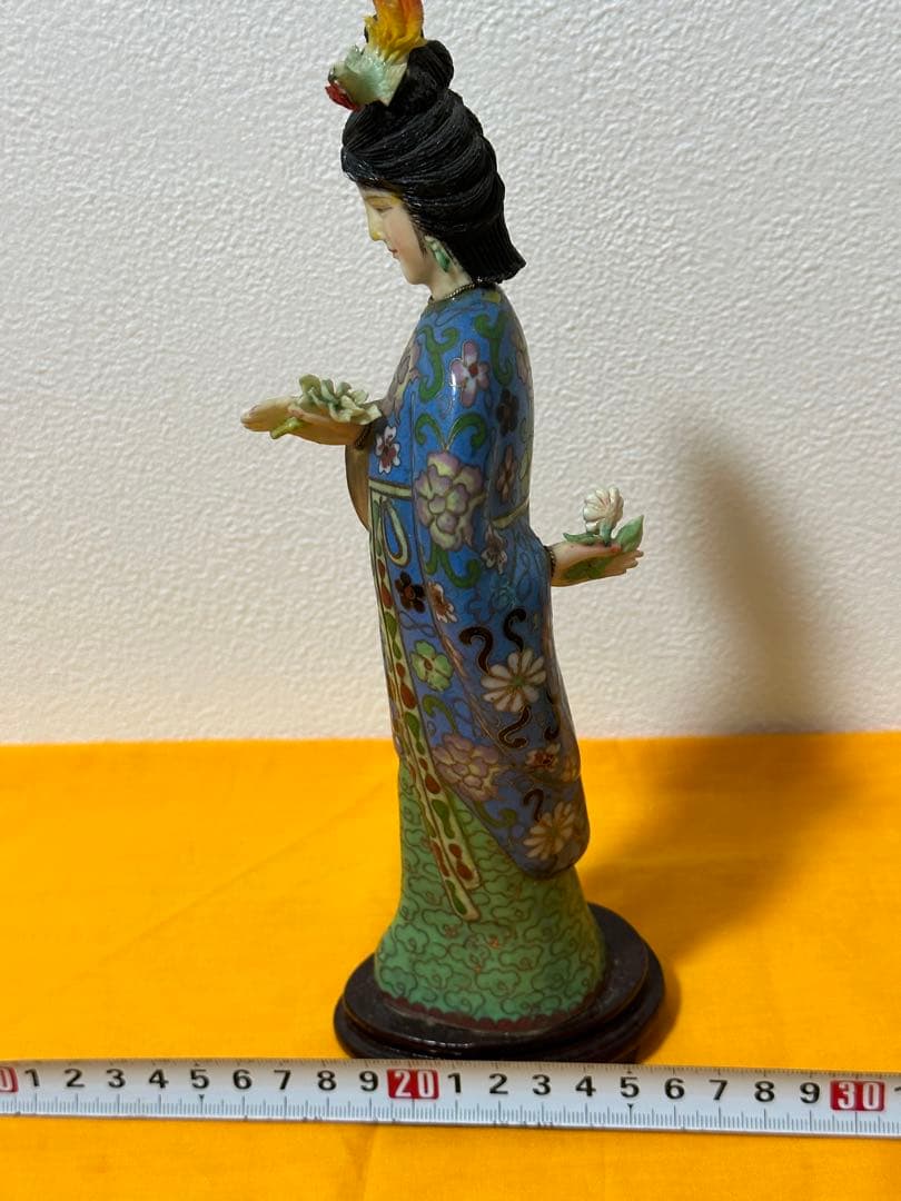 景泰藍 七宝焼美人 中国骨董