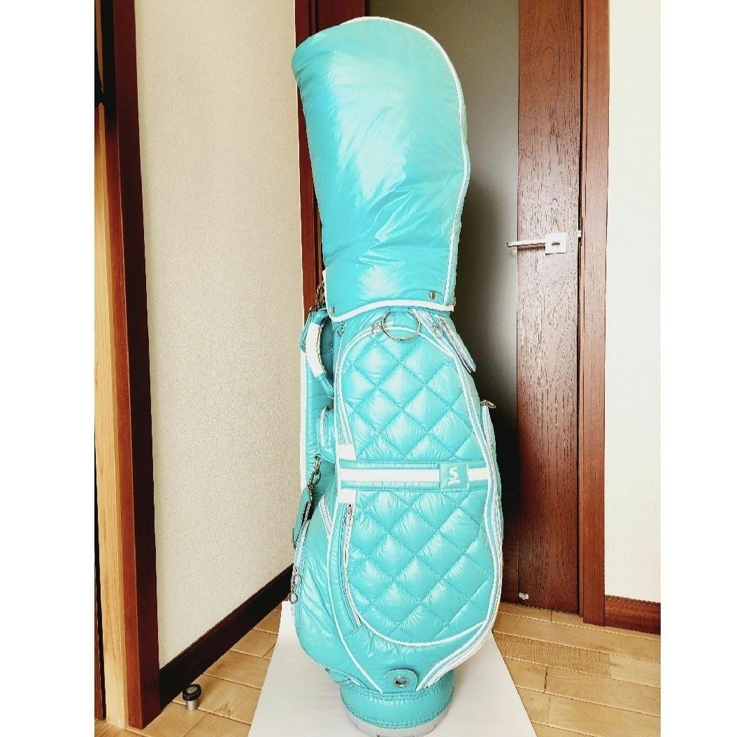水色 キルティング キャディバッグ　Srixon
