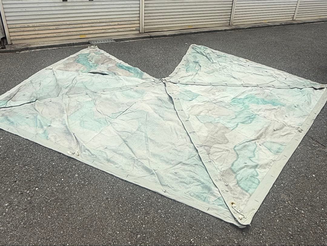 スウェーデン軍　軍幕 ４枚セット 迷彩テント 軍放出品