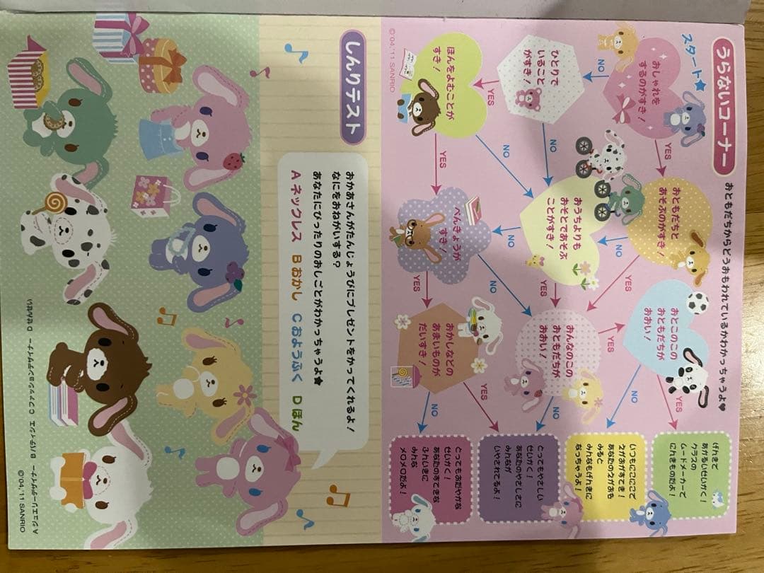サンリオ　シュガーバーニーズ　ジャンボ　メモ帳