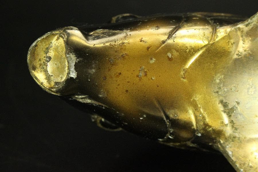 古い 鯉の置物 双魚 錦鯉(ZE457)