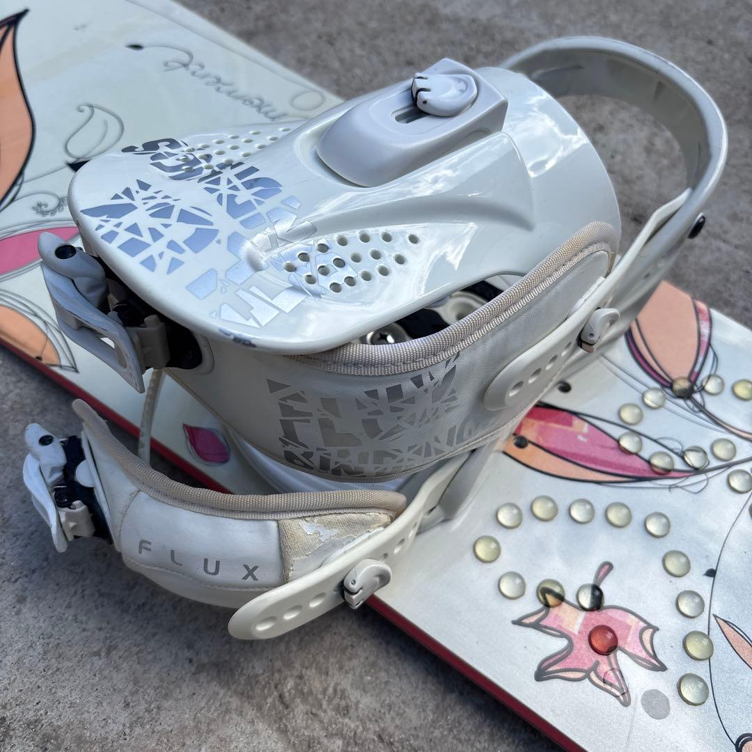 FLUX 花柄ビンディング ホワイト