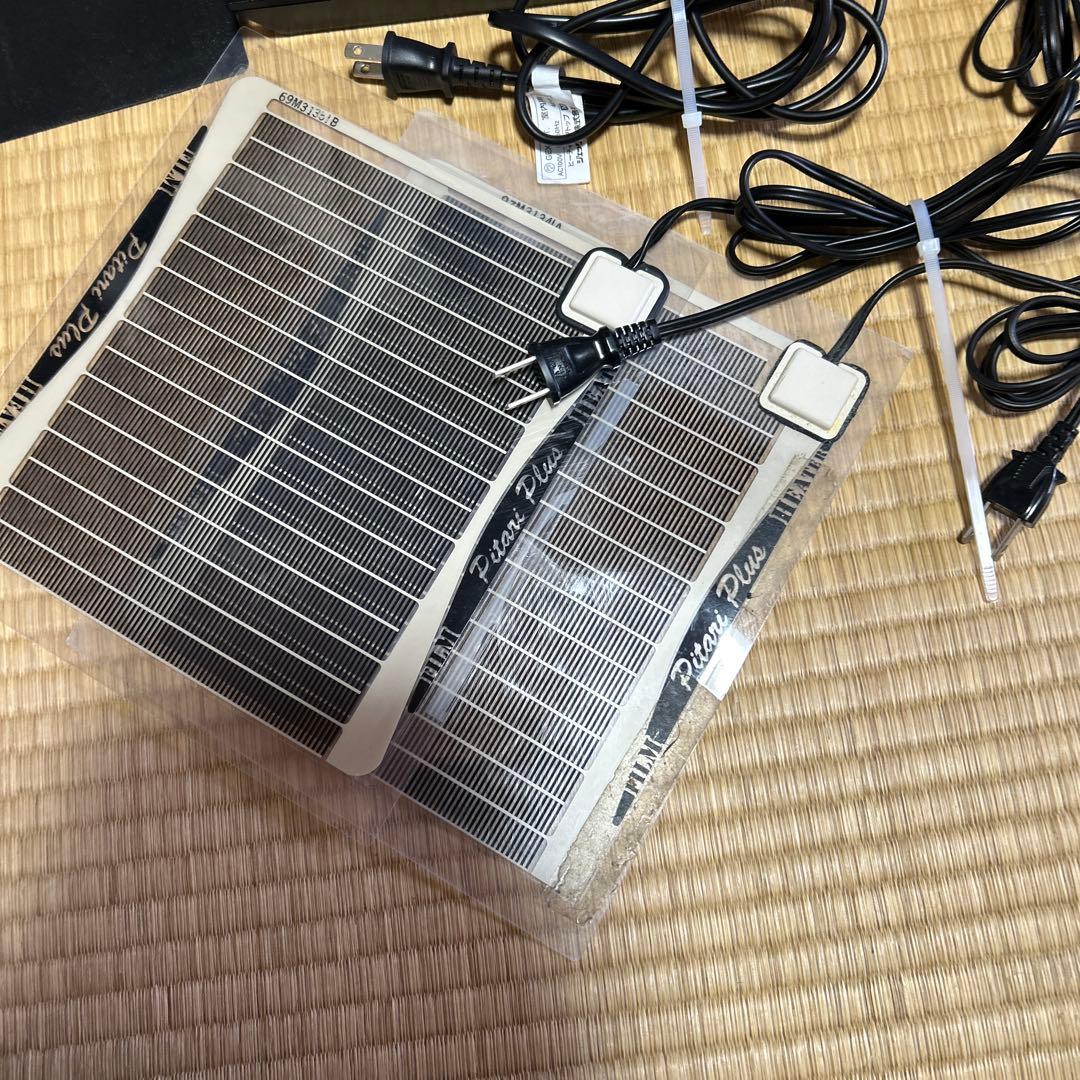 爬虫類、小動物用のヒーター ＆サーモスタット＆パネルヒーターセット　まとめ売り