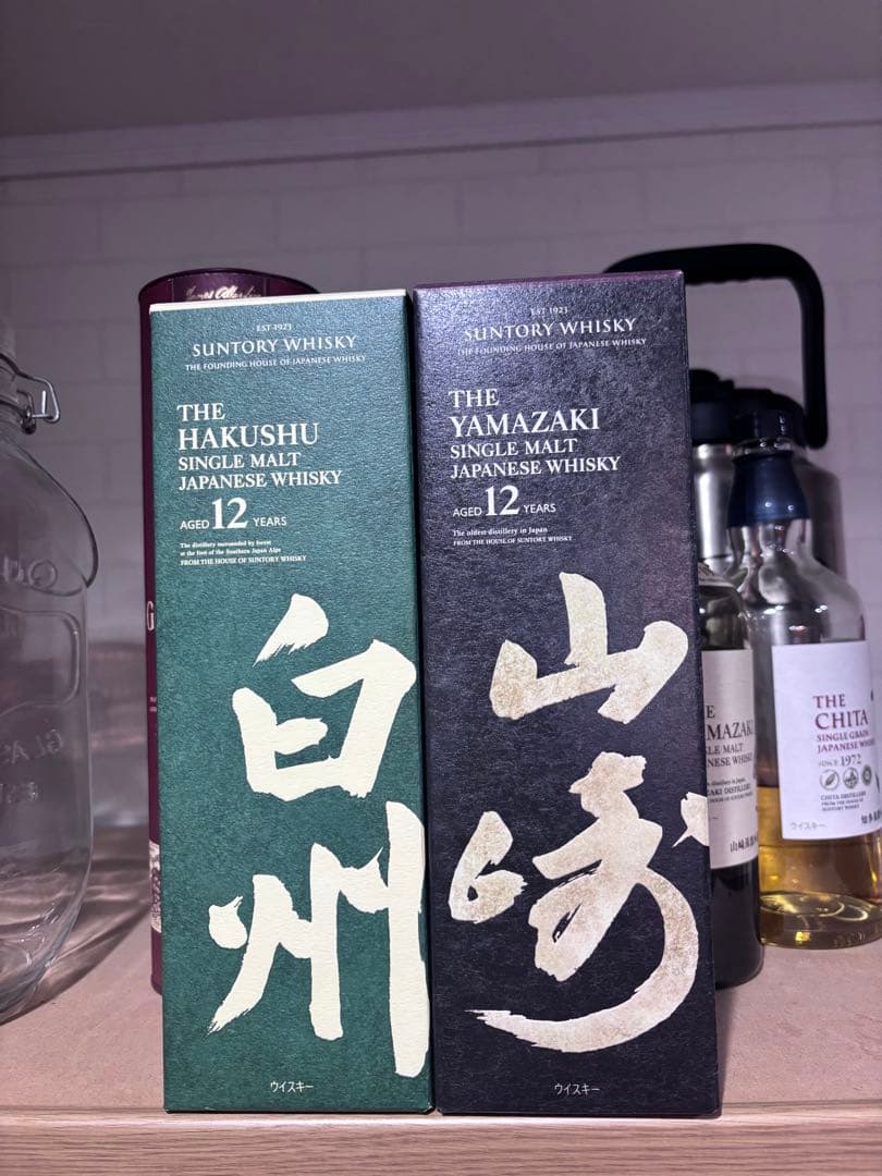 サントリー　山崎12年　白州12年 100周年ボトル