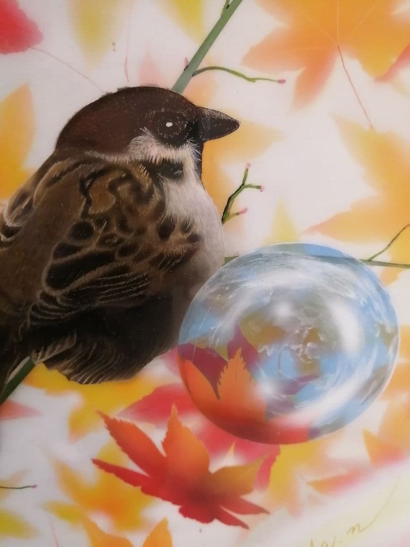 画家　西風　鷹　原画　秋の終わり