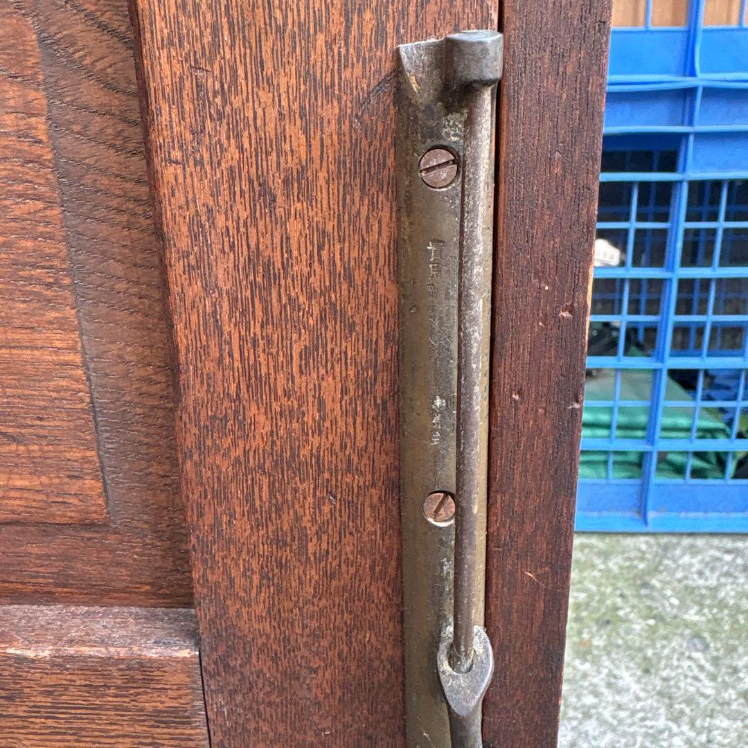 アンティーク　ライティングビューロー　實用新案　ライティングディスク　木製　文机