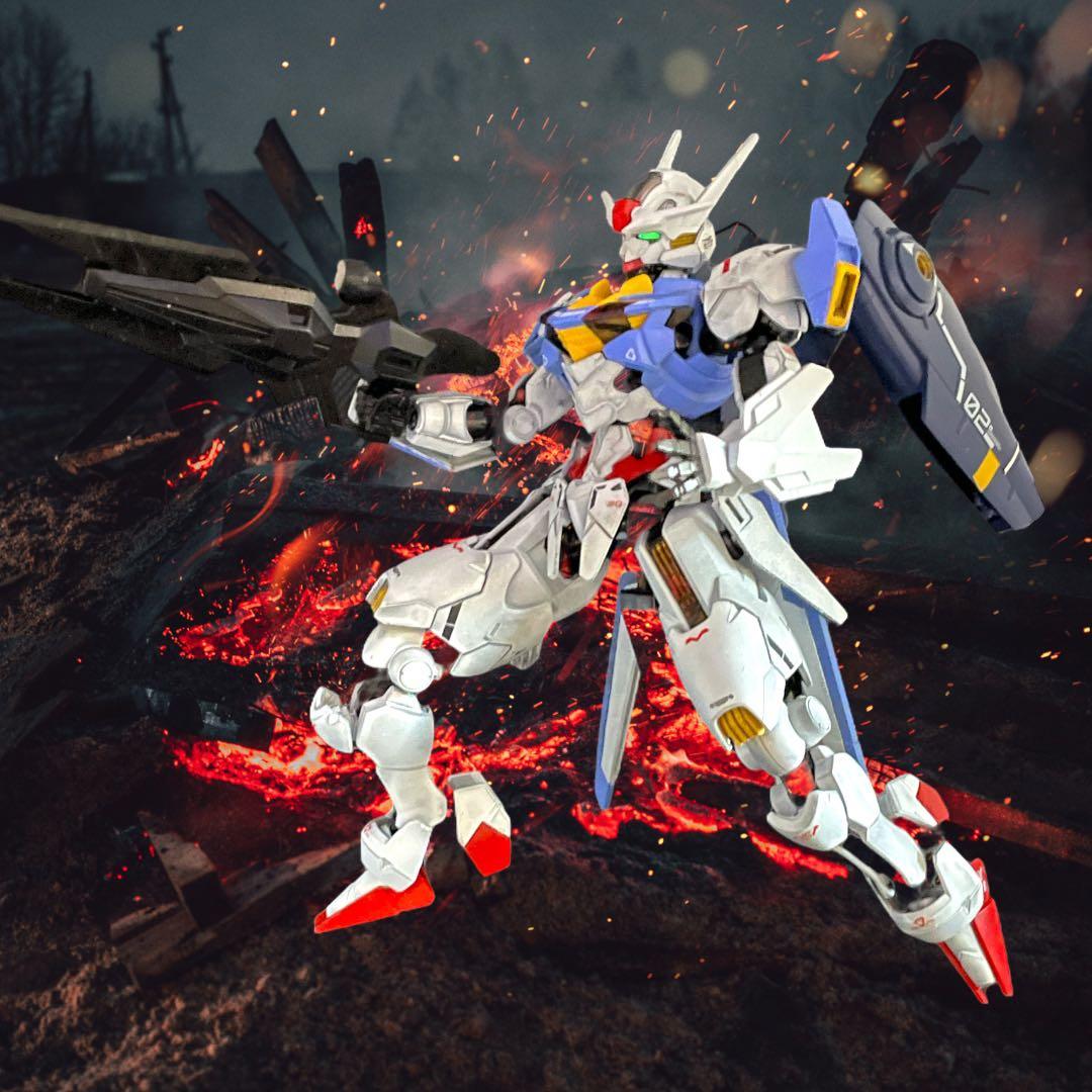 MSコンテナ ウェザリング塗装品内蔵 HGエアリアル&フライトユニット完成品！！