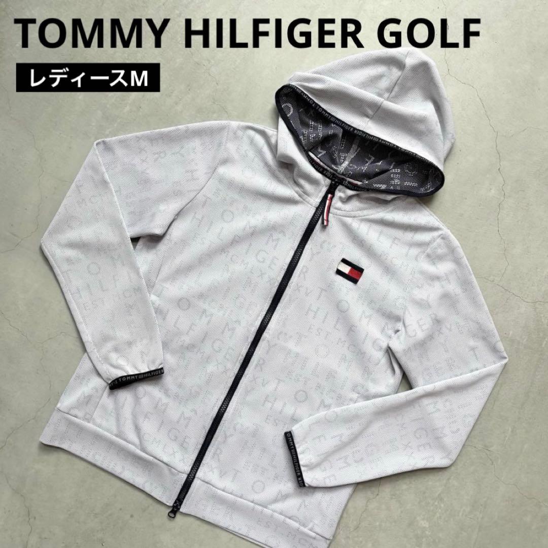   GOLF 総柄メッシュ ダブルジップパーカー M