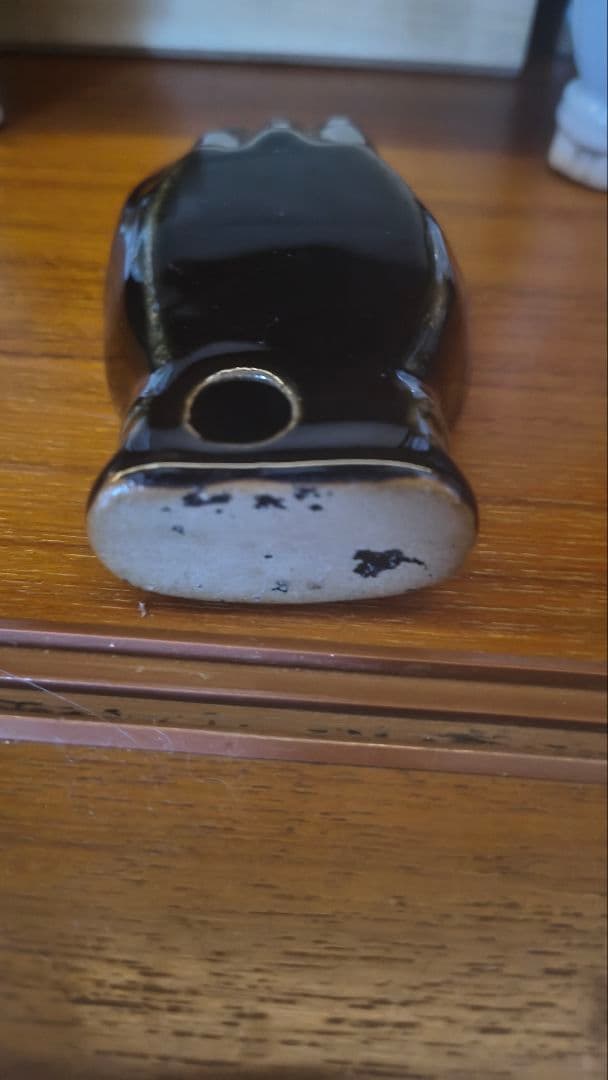 ヴィンテージ 陶器 ハンドディッシュ JAPAN刻印 金彩 ハンドモチーフ