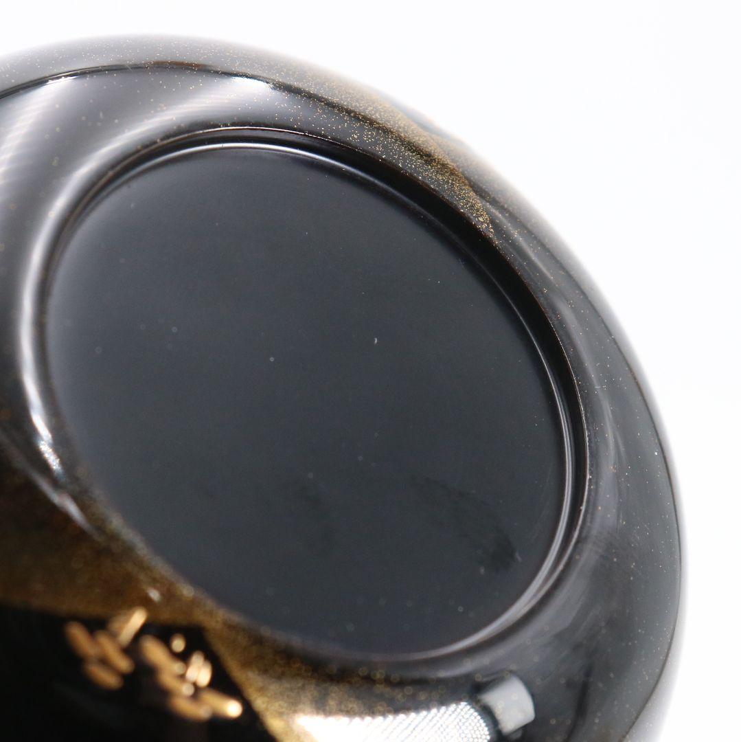 紫香(谷内一則)作 遠山松蒔絵 大棗 茶道具 共箱共布　V941　N8