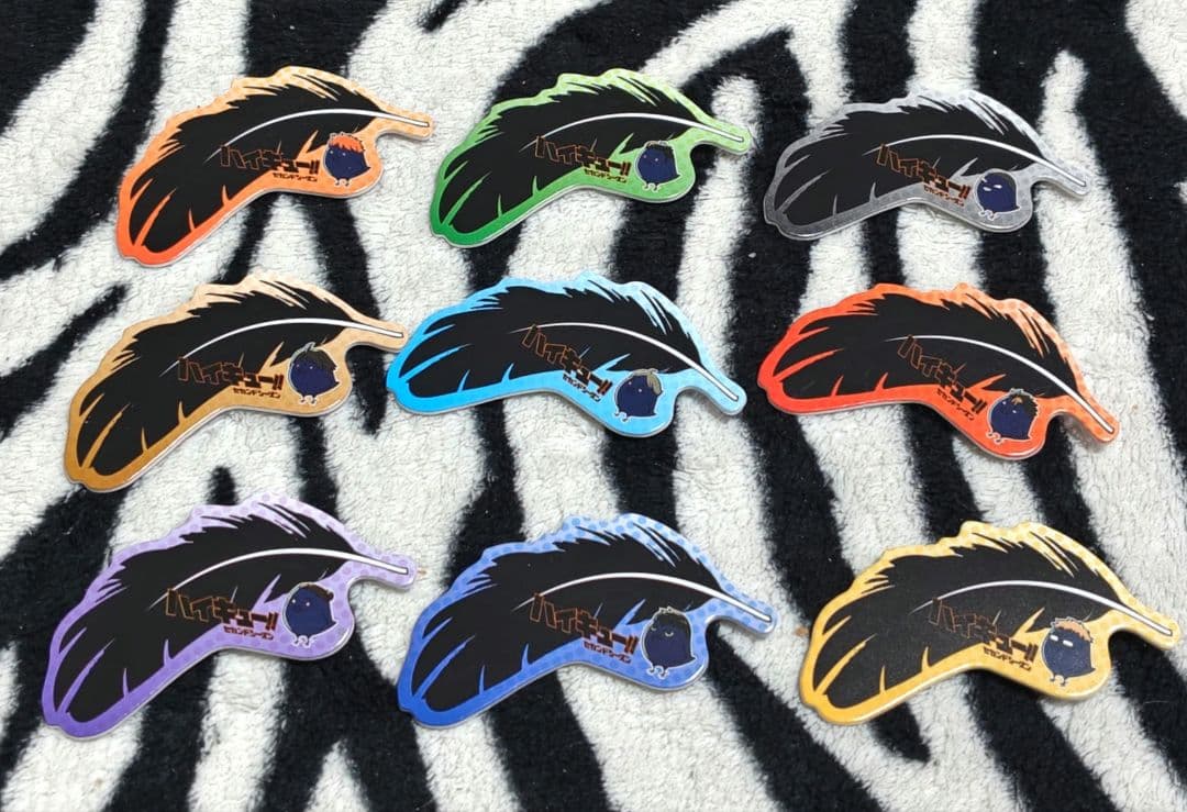 入手困難!! ハイキュー! クレーンキング限定 カラスの羽バッジ 全9種 コンプ