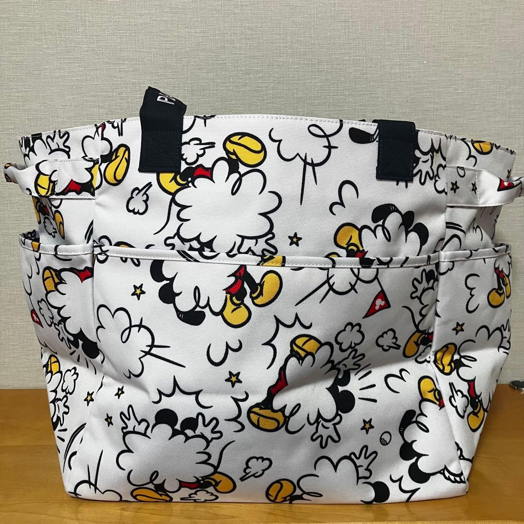 未使用　パーリーゲイツ ミッキー コラボ ロッカーバッグ 総柄 トートバッグ