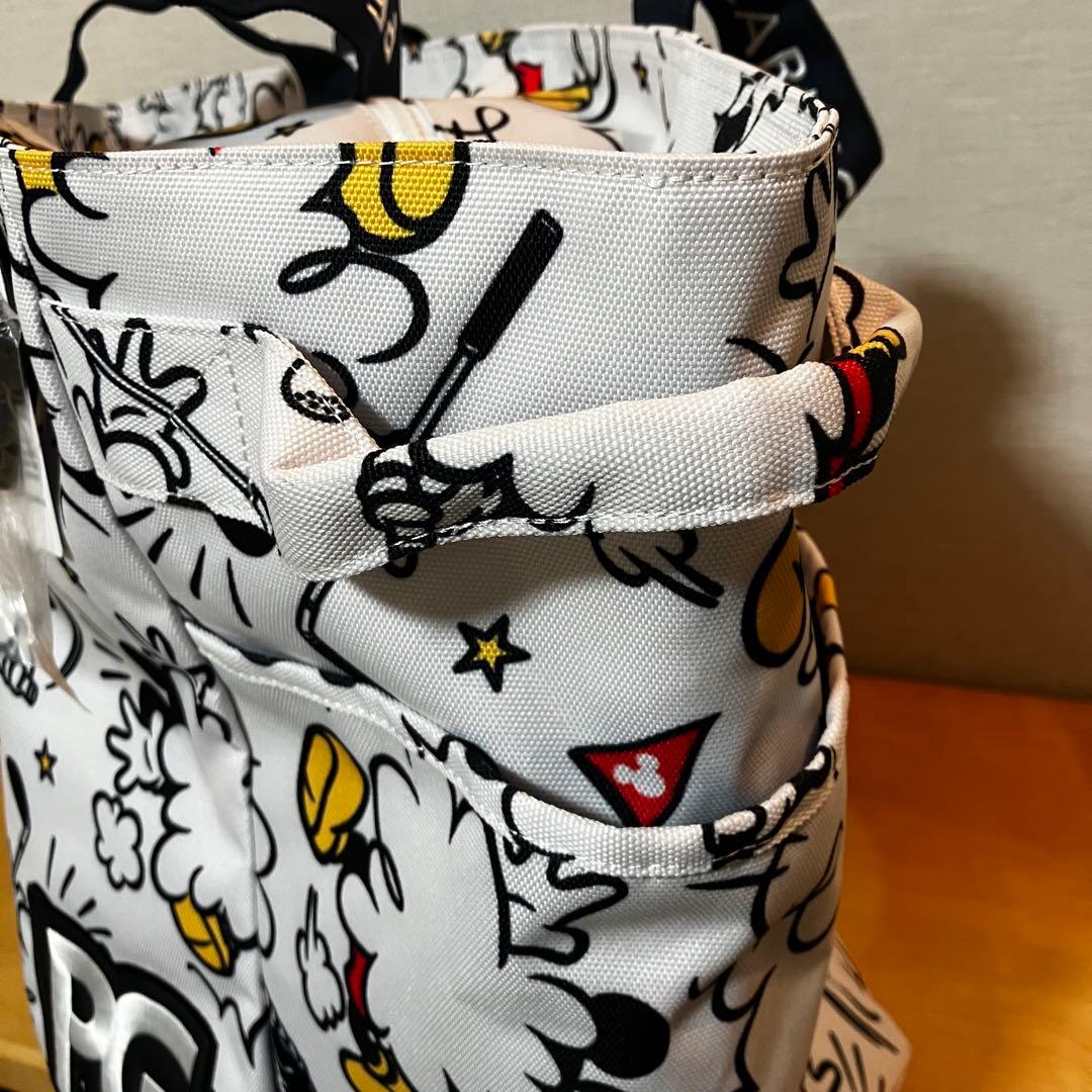 未使用　パーリーゲイツ ミッキー コラボ ロッカーバッグ 総柄 トートバッグ