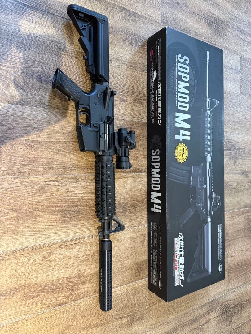 訳あり格安　SOPMOD M4 次世代電動ガン スコープ付き