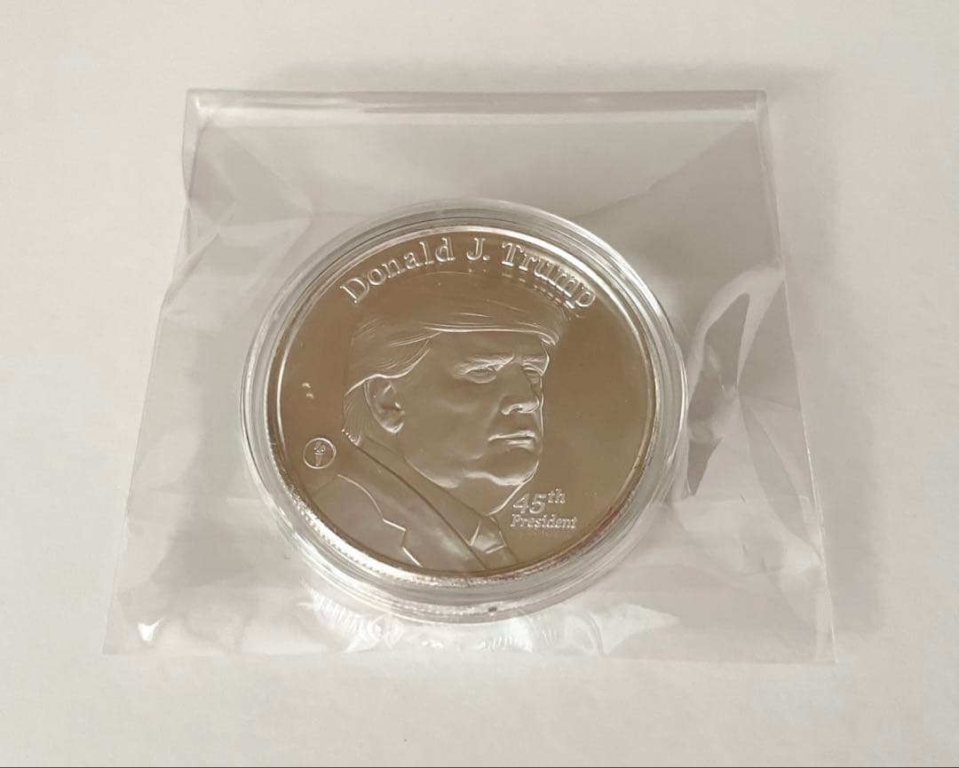 【5セット販売】新品　1 トロイ・オズ .999 純銀メダル ドナルド・トランプ