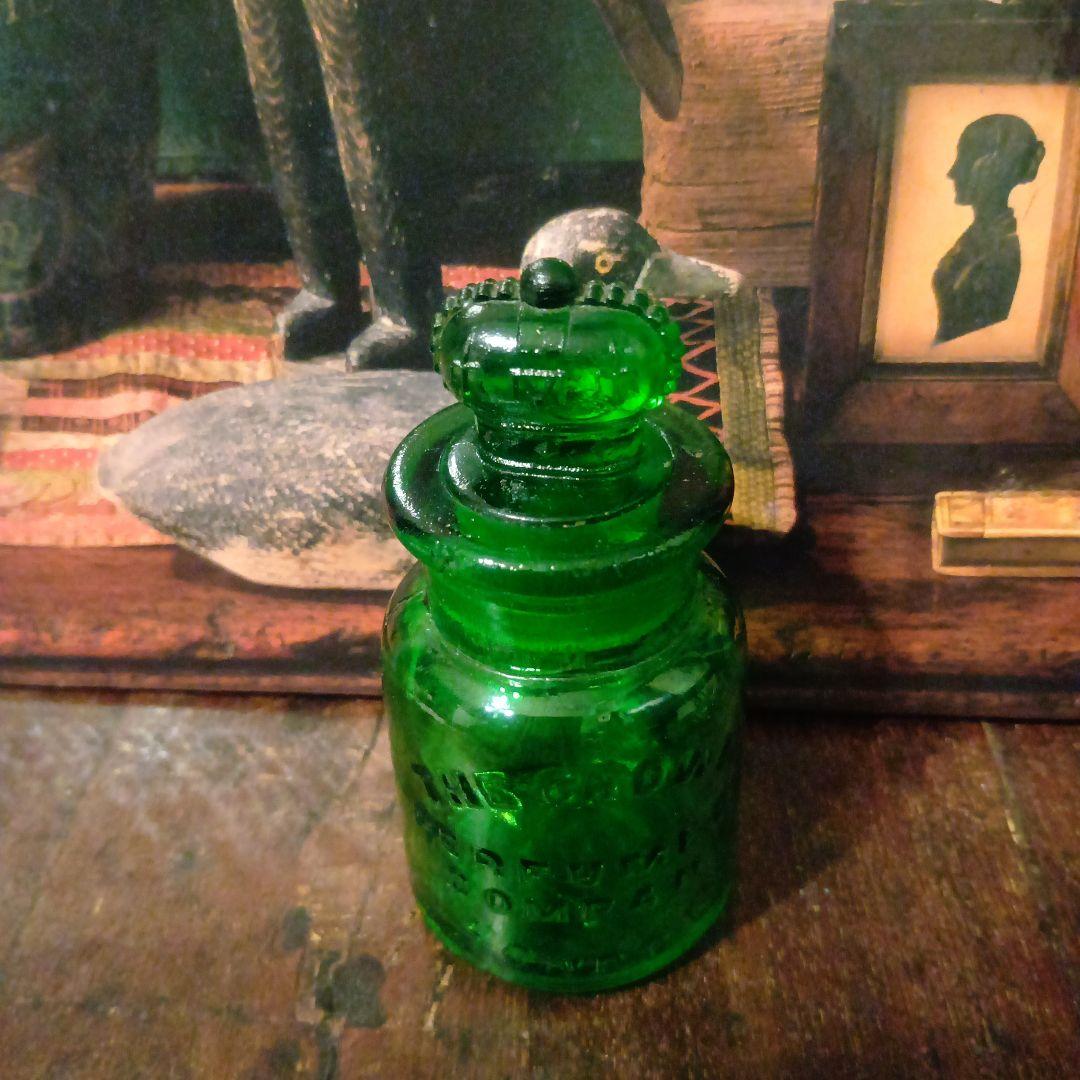 希少アンティーク　王冠　ガラス瓶　ザ・クラウン・パフューム・カンパニー　ロンドン