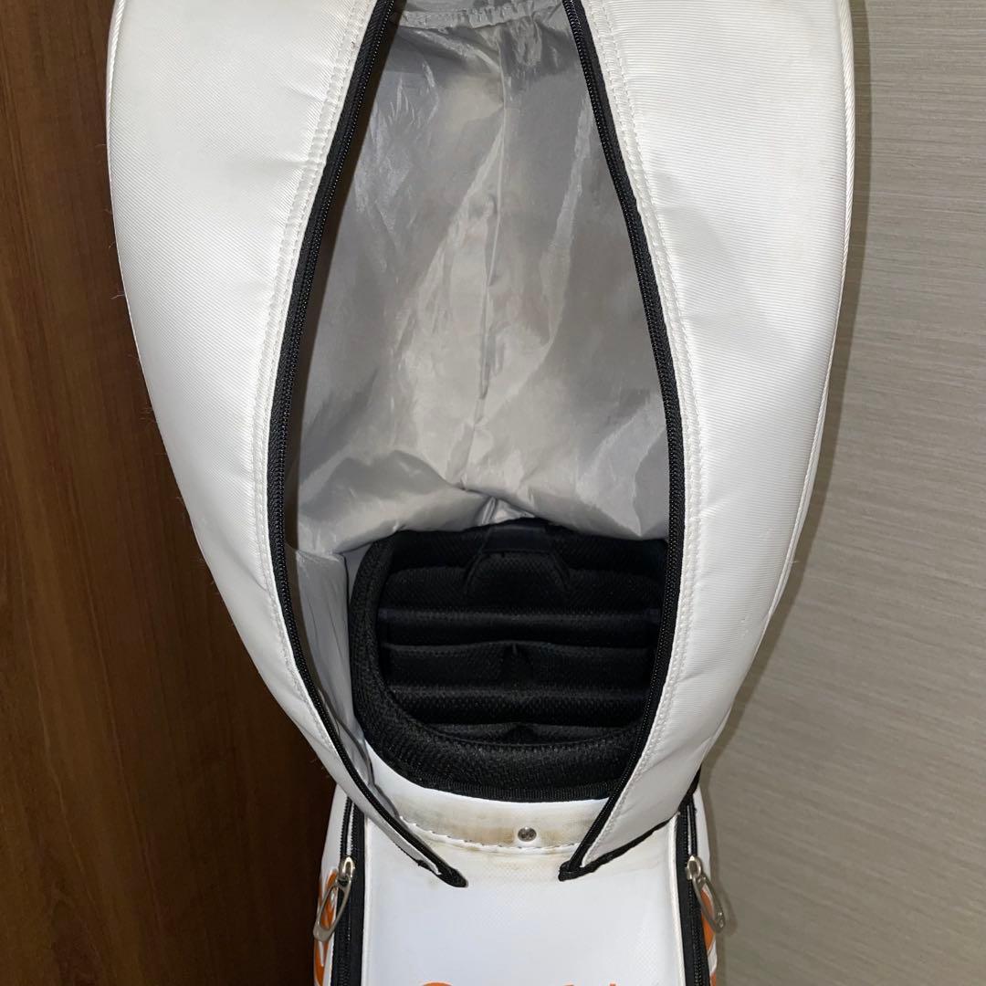 【taka】TaylorMade キャディバッグ ホワイト/オレンジ