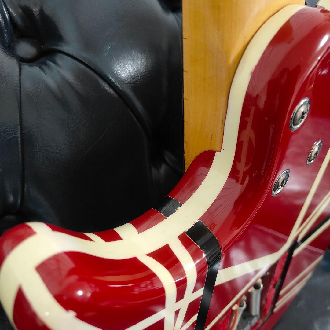 EVHタイプ フランケン仕様 ギター ノーブランド MUSIC MANバッグ付き