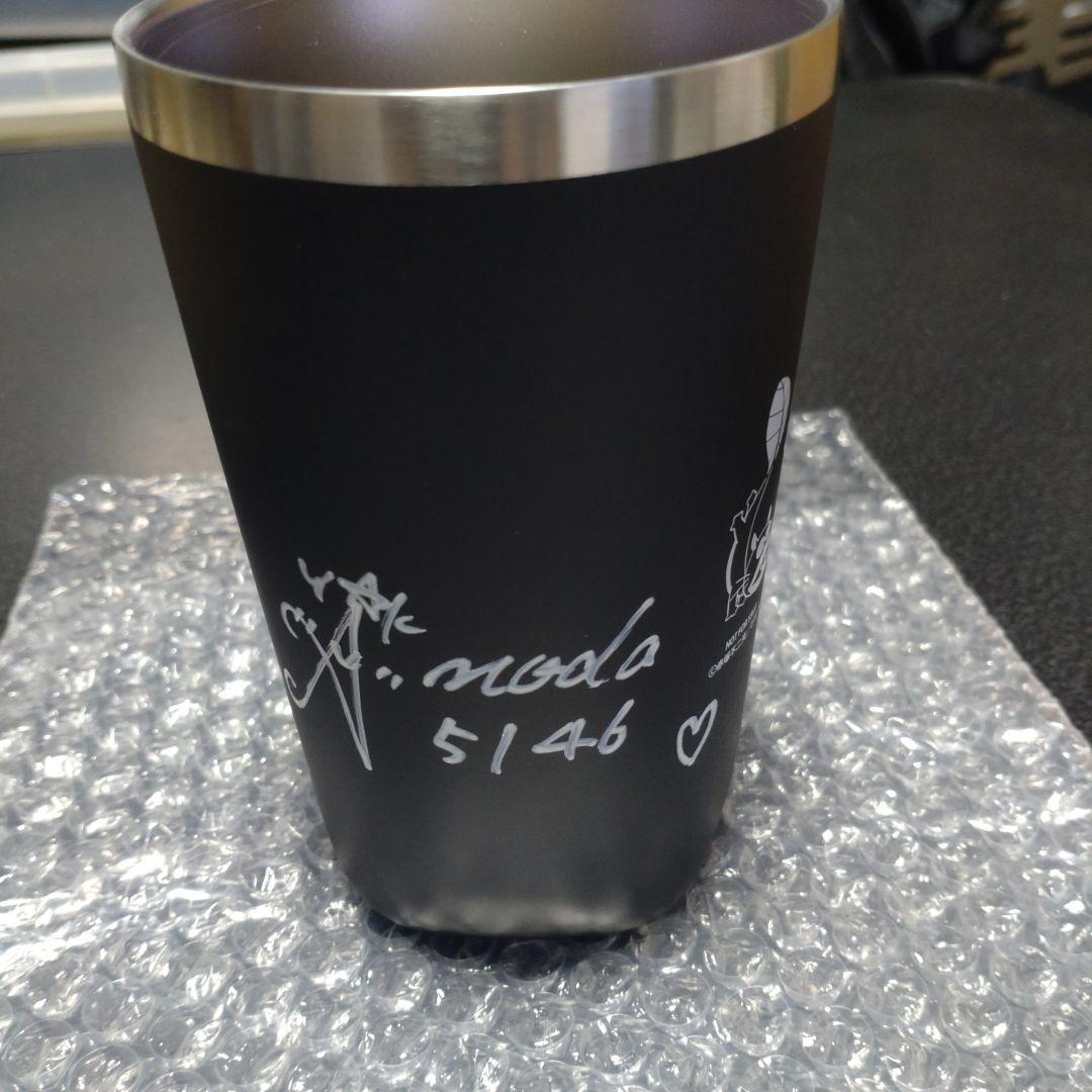 ボートレーサー野田彩加選手　直筆サイン入りタンブラー