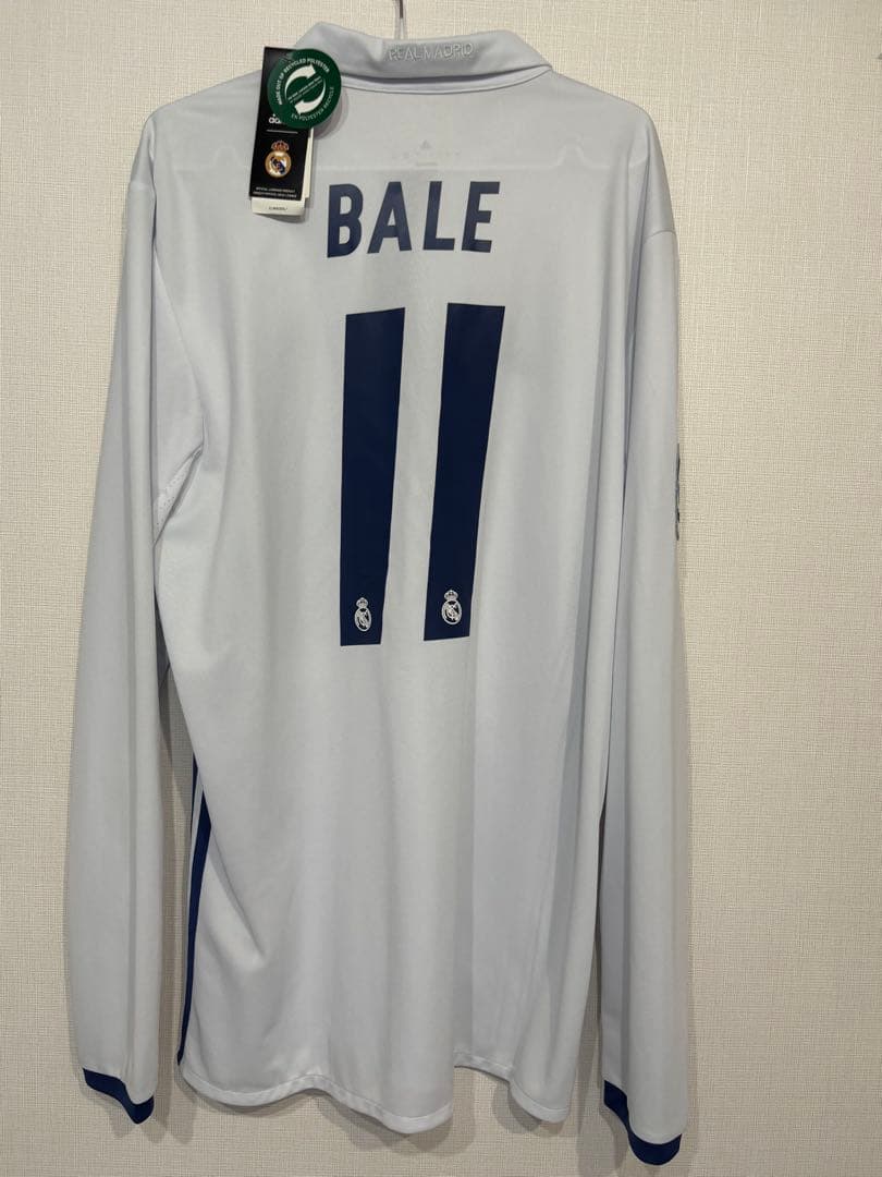 【新品タグ付き】レアル・マドリード 16-17 ベイル 長袖ユニフォーム