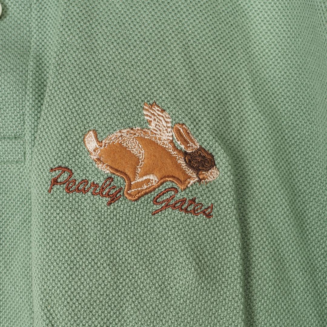 Y3592*パーリーゲイツ☆ゴルフウェア☆ゴルフシャツ☆ポロシャツ☆緑グリーン