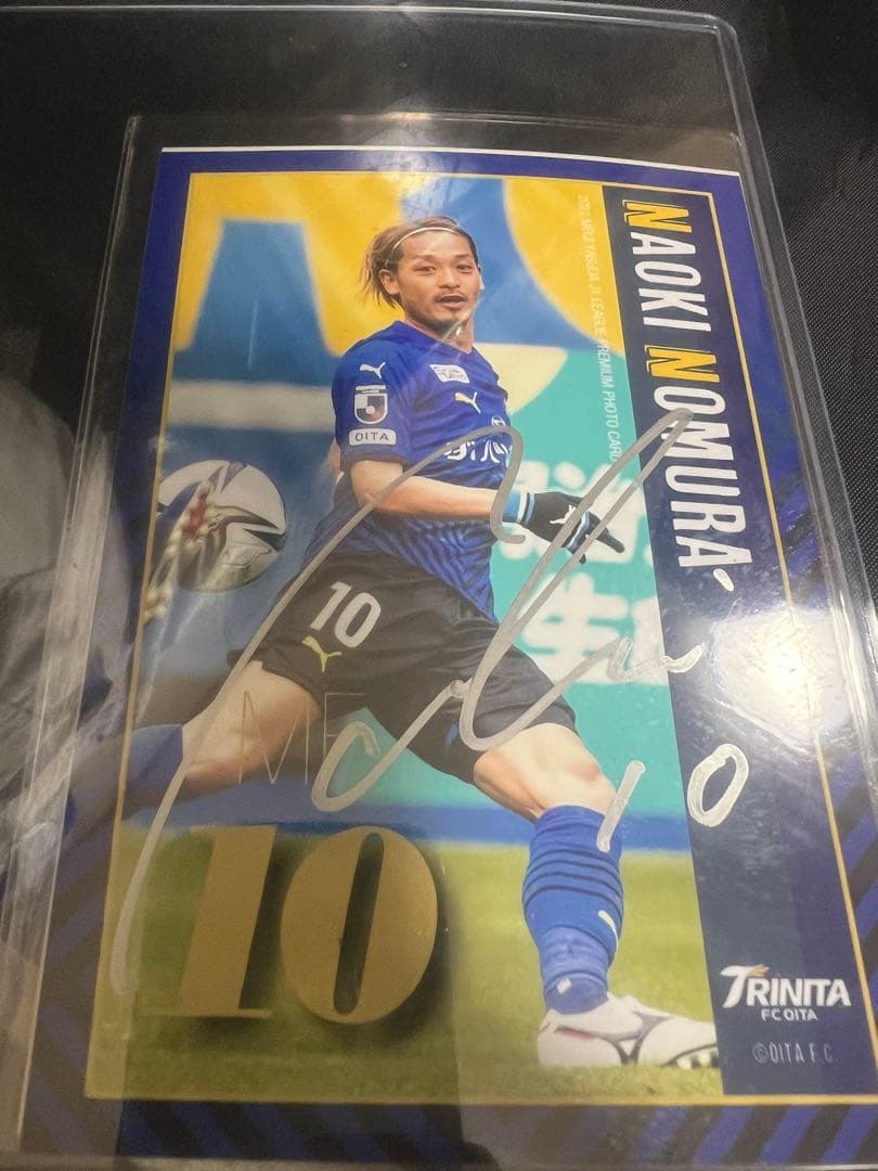 大分トリニータ　野村直輝　実使用スパイク&スパイク入れ